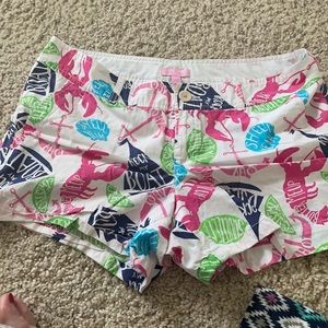 Lilly Pulitzer 5” shorts worn once size 12 in perfect condition